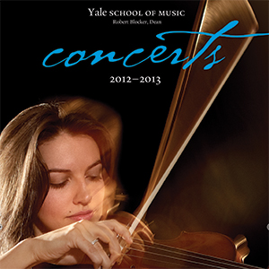 Yale School of Music concert brochure